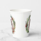 Gobelets En Papier Maine Coon Chat Noël Wreath Festive Kitten (Droite)