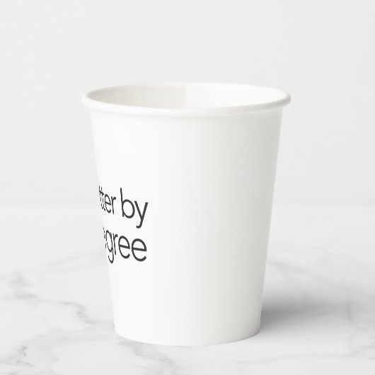 Gobelets En Papier Maintenant Coupe De Papier Hiver D'Un Degré (Gauche)