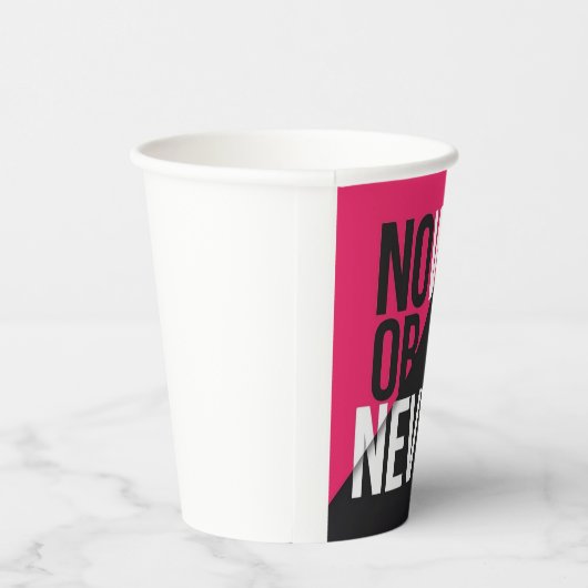 Gobelets En Papier Maintenant ou jamais" (Droite)