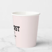 Gobelets En Papier Mais Premier Café Soft Pink Simple (Gauche)