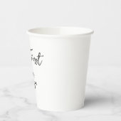 Gobelets En Papier Mais Première Citation De Café Simple (Gauche)