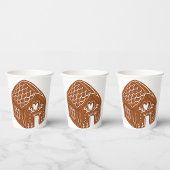 Gobelets En Papier Maison de pain d'épices