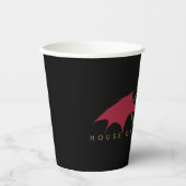 Gobelets En Papier MAISON DU DRAGON | Dragon rouge (Recto)