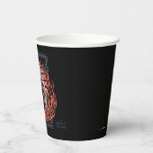 Gobelets En Papier MAISON DU DRAGON | Profil de dragon en flammes (Verso)