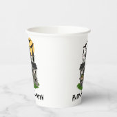 Gobelets En Papier Maison hantée et petite sorcière (Gauche)