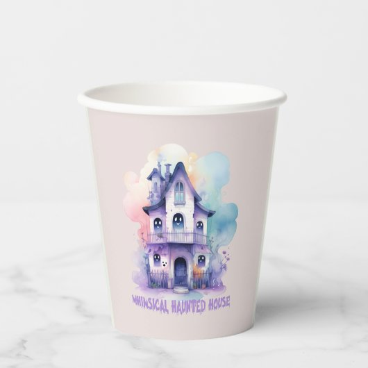 Gobelets En Papier Maison Whimsical Haunted (Recto)