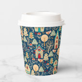 Gobelets En Papier Maisons nordiques Whimsical (Verso)