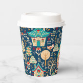 Gobelets En Papier Maisons nordiques Whimsical (Recto)