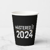 Gobelets En Papier Maîtrise maîtrisée Il 2024 Maîtrise (Recto)