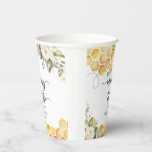 Gobelets En Papier Maman à être bourde baby shower abeille (Droite)