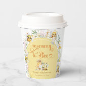 Gobelets En Papier Maman d'abeilles mignonne bourdon d'abeilles Baby (Recto)