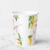 Gobelets En Papier Mamas au citron rose principal presser les serviet (Droite)