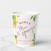 Gobelets En Papier Mamas au citron rose principal presser les serviet (Recto)
