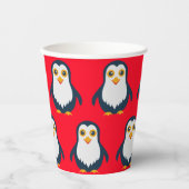 Gobelets En Papier Manchot bébé  (Recto)