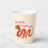 Gobelets En Papier Mandala Dragon 2024 - Nouvel An chinois (Verso)