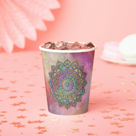 Gobelets En Papier Mandala Inde Style 1 (Insitu)