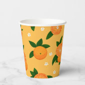 Gobelets En Papier Mandarines d'été (Verso)