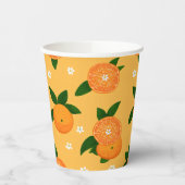 Gobelets En Papier Mandarines d'été (Gauche)
