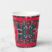 Gobelets En Papier Mangez Dink et soyez joyeux, le pickleball de Noël (Droite)