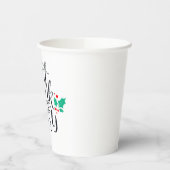 Gobelets En Papier Mangez un verre et soyez joyeux Design (Gauche)