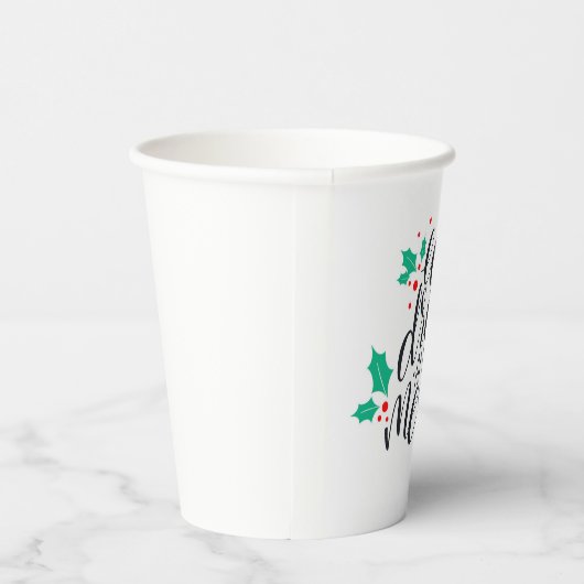 Gobelets En Papier Mangez un verre et soyez joyeux Design (Droite)