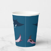 Gobelets En Papier Manta Rays (Droite)