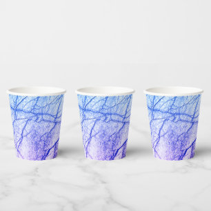 Gobelets En Papier Marbre bicolore violet