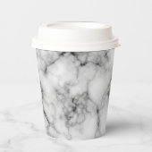 Gobelets En Papier Marbre blanc (Recto)