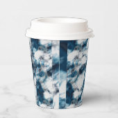 Gobelets En Papier Marbre bleu (Droite)