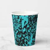 Gobelets En Papier Marbre Granit Texture Bleu (Gauche)