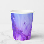 Gobelets En Papier Marbre Violet Exotique  (Verso)