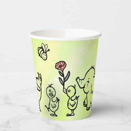 Gobelets En Papier Marche (Gauche)