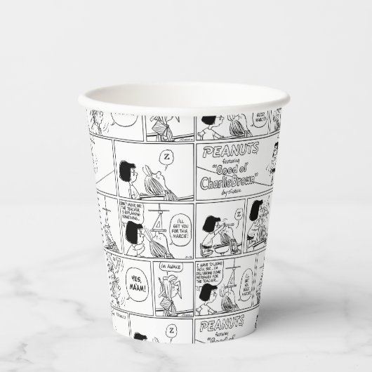 Gobelets En Papier Marcie & Pepperment Patty En Classe (Recto)