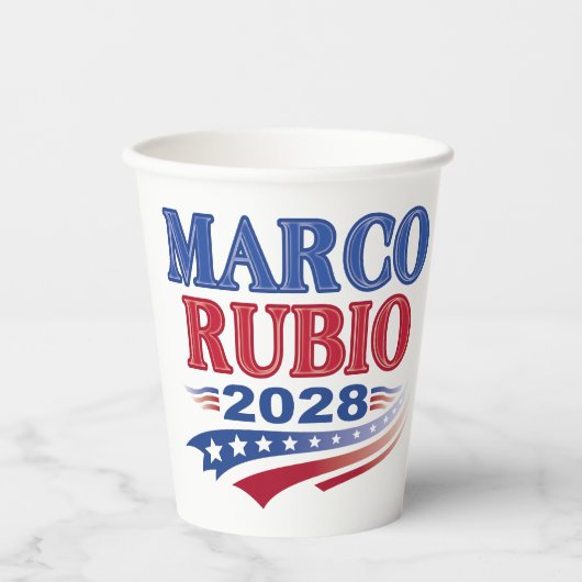 Gobelets En Papier Marco Rubio 2028 (3st) (Recto)