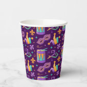 Gobelets En Papier Mardi Carnaval Mardi Gras Mardi (Gauche)