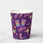 Gobelets En Papier Mardi Carnaval Mardi Gras Mardi (Droite)