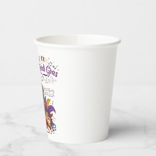 Gobelets En Papier Mardi Gras (Gauche)