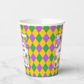 Gobelets En Papier Mardi Gras Anniversaire (Un Petit Gâteau King & Fu (Gauche)