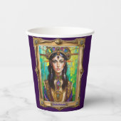 Gobelets En Papier Mardi Gras Realm Portraits - La Princesse Créole (Recto)