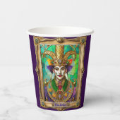 Gobelets En Papier Mardi Gras Realm Portraits - L'Artiste Dali (Verso)