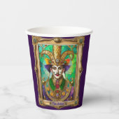 Gobelets En Papier Mardi Gras Realm Portraits - L'Artiste Dali (Recto)