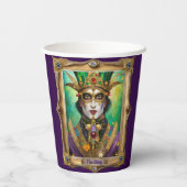 Gobelets En Papier Mardi Gras Realm Portraits - Le Roi (Verso)