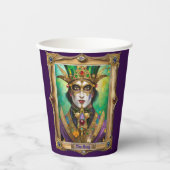 Gobelets En Papier Mardi Gras Realm Portraits - Le Roi (Recto)
