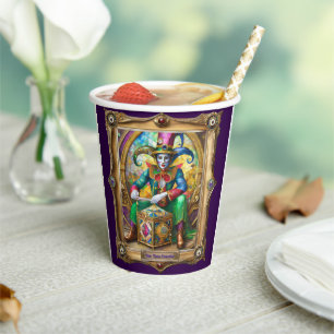 Gobelets En Papier Mardi Gras Realm Portraits - Voyageur du temps