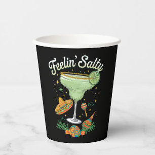 Gobelets En Papier Margarita Salée Drôle Sentiment Cinco De Mayo