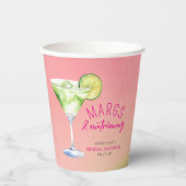 Gobelets En Papier Margs et Fête des mariées Cocktail Mariage (Recto)