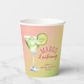 Gobelets En Papier Margs et Matrimony Cocktail Bridal Shower (Verso)