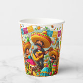 Gobelets En Papier Mariachi Fiesta (Verso)