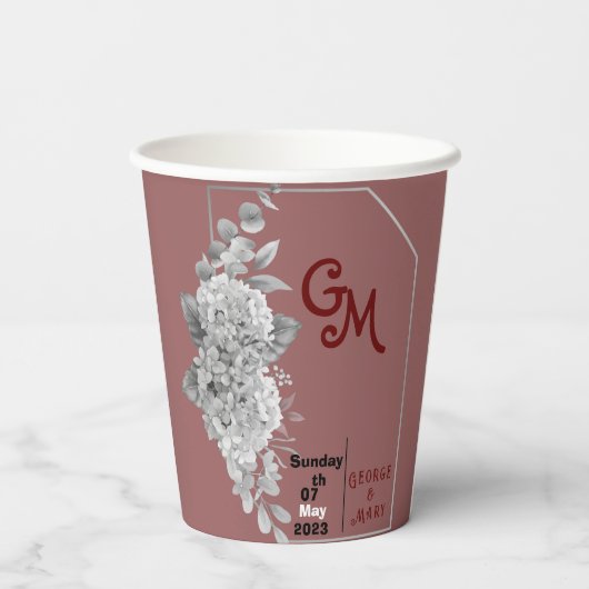 Gobelets En Papier Mariage (Verso)