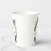 Gobelets En Papier Mariage abstrait tropical moderne peint (Gauche)